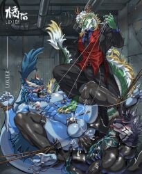 absurd_res anthro ass balls big_balls big_penis bodily_fluids canid canine canis clothed clothing cum cum_in_ass cum_inside dragon erection fur gay genital_fluids genitals group group_sex hair hi_res huge_cock loxier male male/male male_penetrated male_penetrating male_penetrating_male mammal mythological_canine mythological_creature mythological_scalie mythology nipples nude penetration penile penis precum scalie sex tail threesome tongue tongue_out trio veiny_penis werecanid werecanine werecreature werewolf wolf