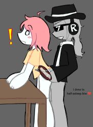 ! ass_grab backshots chaii2763 chance_(forsaken) creampie cum_in_pussy cum_inside ejaculation ejaculation_in_pussy english_text forsaken_(roblox) no_pants nonbinary oc oc_x_canon original_character pink_hair pussy roblox roblox_game robloxian self_insert self_upload tagme text x-ray yumeship yumeshipping