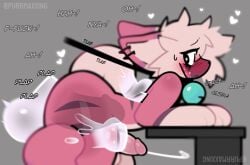 anal anal_sex anthro ass balls balls_deep bell bell_collar bent_over big_butt big_penis blush blush_lines bodily_fluids collar collar_only cum cum_while_penetrated deep_penetration disembodied_hand domestic_cat duo ejaculation felid feline felis fur genital_fluids genitals ghost ghost_hand ghost_sex glue_(purrmaxxing) hi_res humanoid_genitalia humanoid_penis internal jingle_bell leash leash_pull looking_back male male/male male_penetrated mammal markings moan nude nude_male penetration penis pink_body pink_fur plap purrmaxxing sex spirit spots spotted_body spotted_fur striped_body striped_fur stripes sweat tan_body tan_fur thick_thighs translucent translucent_penis x-ray_view
