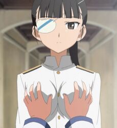 clothing eye_patch sakamoto_mio small_breasts strike_witches tagme