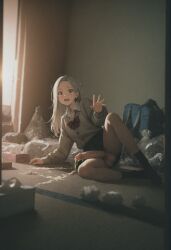 1dickgirl 1futa 1girls after_masturbation after_school ai_generated anime_girl balls beige_cardigan big_testicles blush bowtie breasts caught_in_the_act caught_masturbating collared_shirt crying cum cum_dripping_from_penis cum_on_floor cum_shot dark_room devaster dickgirl ejaculation erection female full_body futa_masturbation futa_orgasm futanari futon gal gesture_hand gyaru hair_down half-erect hand handjob high_school_girl highres huge_cock indoors intersex japanese_room long_sleeves looking_at_viewer lying masturbation medium_hair messy_room open_mouth orgasm oversized_clothes penis realistic_background room sagging_balls saggy_balls school_bag school_uniform schoolgirl schoolgirl_uniform semen semen_on_floor shocked shocked_expression silver_hair sitting skirt slim_waist small_breasts socks solo solo_focus solo_futa spread_legs sticky_cum sunset talking_to_viewer tatami teenage_futa testicles tissue_box trash_bag trembling trembling_lines used_tissue used_tissues wide_eyed