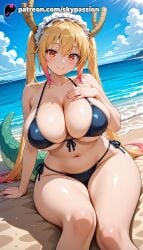 tohru (dragon maid) from kobayashi-san chi no maidragon by skypassion