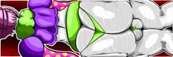 1boy 1femboy ass ass_bigger_than_head ass_focus ass_squeeze ass_view back back_view backsack balls balls_in_panties ballsack banner clown clown_boy clown_costume clown_makeup clown_paint femboy femboy_focus femboy_only femboydom gigantic_butt girly green_clothing green_panties huge_ass huge_balls huge_butt huge_testicles huge_thighs pink_hair purple_clothing red_background skelypuy_(artist) skelypuy_(character) solo_male squeeze squeezing_ass squeezing_butt sweat sweatdrop sweating sweaty sweaty_ass sweaty_balls sweaty_body sweaty_butt sweaty_genitalia sweaty_legs sweaty_thighs tagme testicles twitter_user_oc white_body white_skin
