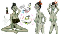 0zempicshitter alternate_breast_size big_breasts breasts breasts_bigger_than_head cat_lady_(no,_i'm_not_a_human) female female_only hairy hairy_armpits hairy_pussy horror huge_breasts nightmare_waifu no,_i'm_not_a_human pussy ugly_female