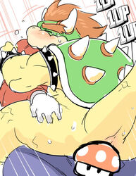 1boshi 1up bowser censored furry gay male male_only mario mario_(series) mushroom nintendo super_mario_bros.