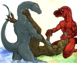 anal anthro chris_sawyer dinosaur male scalie sex tagme yaoi