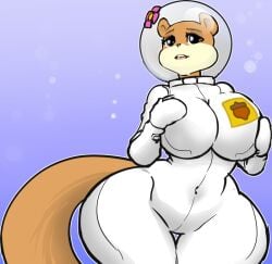 sandy cheeks from spongebob squarepants by hayakain