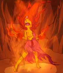 1girls adventure_time angry aura female fire flame_princess nekomate14_edited