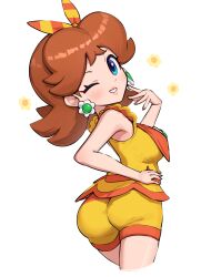 ass female female_only gonzarez mario_(series) mario_kart mario_kart_tour nintendo princess_daisy sideboob solo tagme