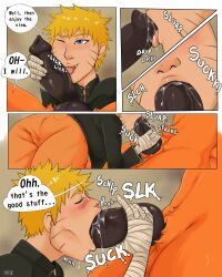 anal big_penis comic cum english_text feral knot kurama male/male naruto naruto_shippuden oral prince-vulpine size_difference text uzumaki_naruto