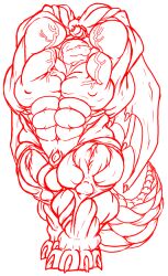 big_muscles daniel_kay dragon extreme_muscles huge_muscles hyper_muscles large_muscles male muscles muscular muscular_male reptile