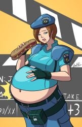 axel-rosered bbw belly_overhang big_belly big_breasts big_female chubby chubby_female eating fat fat_ass fat_female fat_fetish fat_girl fat_woman fatty hand_on_belly jill_valentine large_female obese obese_female overweight overweight_female plump pork_chop resident_evil sandwich_(food) thick_thighs weight_gain