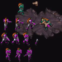 1boy 1boy1girl 1girls 2d alien animated armor black_background bottomless bouncing_breasts breasts breasts_out cajunspicyent female female_soldier interspecies male male/female monster pixel_art ponytail rape sarah_kerrigan sex soldier sprite starcraft straight terran terran_ghost topless