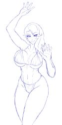 big_breasts cinder_fall leux_21 rwby sketch tagme