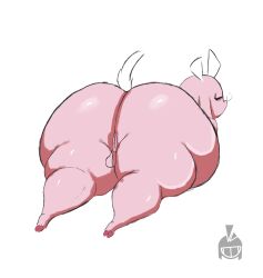 ass big_ass big_butt bubble_ass bubble_butt gothicc_komy_(artist) non-human toony