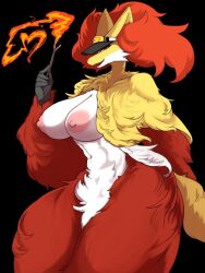 anthro delphox female furry pokémon_(species) pokemon tagme taphris