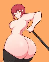 1girls ass belt big_ass big_breasts big_butt bikini black_thong chainsaw_man fat_ass female female_focus female_only hips hourglass_figure huge_ass huge_thighs kerosin leash leash_pull legs lingerie looking_at_viewer looking_back makima_(chainsaw_man) pov red_hair smile smiling smiling_at_viewer smug smug_face smug_grin thick thick_ass thick_hips thick_legs thick_thighs thong white_body white_skin yellow_eyes