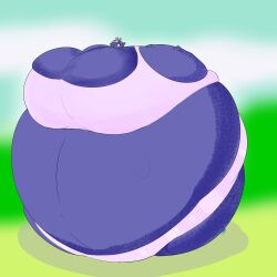 big_breasts blueberry_inflation breasts female huge_breasts inflatedv inflation mario_(series) princess_rosalina spherical_inflation sunken_head sunken_limbs