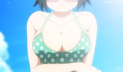 bikini bikini_top breasts female female_only green_hair himiko_agari komi-san_wa_komyushou_desu komi_can't_communicate tagme tagme_(artist)