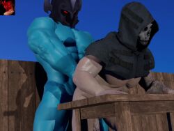 2boys 3d activision anal anal_sex animated big_ass blender blender_(software) blue_body call_of_duty cape cock dick erection floppy_cock gay gay_domination gay_sex human humanoid humanoid_penis knight league_of_legends male male/male male_only masculine mask masked masked_male mordekaiser mp4 muscular muscular_male naked no_sound nude nude_male penis simon_riley smokedaddy tagme video