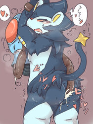 anal blush bondage bound cum cum_in_ass cum_inside forced furry furry_only gay heart luxray male nintendo pokemon pokemon_(species) rape s5941 shivering squint tentacle tentacle_rape tentacool video_games らんたんちゃん