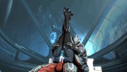 1boy 1girls 3d anal anal_sex animated anus balls cum female glowing legs male penetration penis pussy saryn_(warframe) straight vauban_(warframe) warframe wattchewant