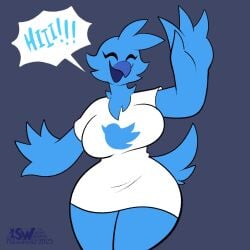 big_breasts breasts female skwrlwrld thick_thighs tweetfur wide_hips