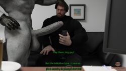 2boys 3d 3d_(artwork) abs balls bara beard big_balls big_dom_small_sub big_muscles big_pecs big_penis brown_hair capcom chris_redfield daddy dilf dominant dominant_humanoid dominant_male duo english_text erection gay gloves grabbing_hair grey_body holding_head holding_partner human human_on_humanoid humanoid humanoid_dominating_human interspecies larger_humanoid larger_male male male/male male_only monster monstrous_humanoid mr_x muscular muscular_human muscular_humanoid muscular_male nude pants pecs penis resident_evil resident_evil_2 resident_evil_2_remake resident_evil_8:_village sex size_difference smaller_human smaller_male submissive submissive_human submissive_male sweater text txddy3d tyrant yaoi