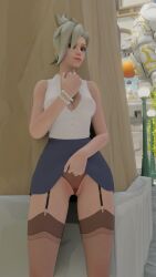 3d big_breasts breasts female lapis_lazuli002 mercy overwatch overwatch_2 solo tagme