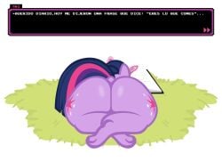 ass big_ass big_butt bonguitoweon bubble_ass bubble_butt furry my_little_pony straight_hair toony twilight_sparkle_(mlp)