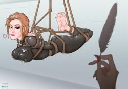 1girls bondage british_female celebrity cute feet female foot_fetish human humiliation latex meme milf nazi pevchikh pov rope rope_bondage russian russian_girl smile soles spy teasing tickling toenail_polish toes