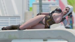 3d ashe_(overwatch) female lapis_lazuli002 overwatch overwatch_2 tagme