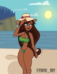 bikini clothing dark_skin female headwear human milla_vodello psychonauts swimwear tagme tdkai_art total_drama_island