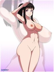 1girls big_breasts breasts completely_nude completely_nude_female enen_no_shouboutai female female_only fire_force layerth naked naked_female nipples nude nude_female oze_maki pussy salute solo solo_female uncensored