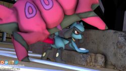 3d animal_penis animated anthro canine_pussy cub female feral feral_on_anthro glitched_securitron hi_res loop male male/female mp4 nintendo no_sound pokémon_(species) pokemon pokemon_(species) precum riolu scolipede size_difference tagme video zoophilia