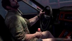 1boy 3d car joel_miller male_only masturbation obbi_mation tagme the_last_of_us the_last_of_us_2 video