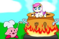 big_breasts boiling boiling_water cauldron cooked cooked_alive cooked_person cooking cooking_pot cooking_vore damsel damsel_in_distress food_play gynophagia imminent_vore kirby kirby_(series) kirby_planet_robobot naked naked_female nintendo peril prevore sine420eee soup stew susanna_patrya_haltmann susie_(kirby)