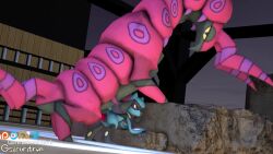 3d animal_penis animated anthro cub female feral feral_on_anthro glitched_securitron hi_res loop male male/female mp4 nintendo no_sound pokémon_(species) pokemon pokemon_(species) riolu scolipede size_difference tagme video zoophilia