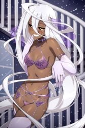 bra doppel_(monster_musume) garter_belt lindaroze monster_musume_no_iru_nichijou panties wedding_lingerie