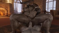 2boys 3d 3d_animation anal anal_sex animated ass balls dragon_age erection gay hi_res humanoid iron_bull looping_animation male male/male male_only male_penetrating male_penetrating_male muscular muscular_male nude penetration penis sex sound tagme video voice_acted voluox