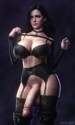 1futa 3d 3d_(artwork) balls big_balls big_breasts big_penis black_bra black_choker black_garter_belt black_garter_straps black_hair black_lingerie black_stockings black_thigh_boots bra breasts choker cleavage daz3d daz_studio futa_only futanari garter_belt garter_straps hairless_penis huge_breasts huge_cock human hung_futanari large_breasts large_penis light-skinned_futanari light_skin lingerie lingerie_only looking_at_viewer makeup mature mature_futa milf no_panties open_clothes penis purple_eyes shrug_(clothing) simple_background solo solo_futa standing stockings tagme testicles the_witcher_(series) the_witcher_3:_wild_hunt thigh_boots wide_hips yennefer zyx3dx