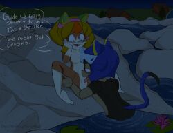 cunnilingus drawmeaponynamedbob francine_manx furry_only guido_anchovy night outside outside_sex samurai_pizza_cats