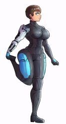 1girls 2d_(artwork) armor ass blue_eyes breasts brown_hair catherine-b320 female_spartan_(halo) halo_(series) halo_reach hips kat-b320 large_ass large_breasts looking_at_viewer power_armor short_hair simple_background spartan_(halo) spartan_iii_(halo) spartandoodles thick_thighs thighs white_background