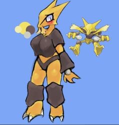 alakazam artesjsc big_breasts breasts female pokemon thick_thighs wide_hips