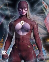 dc dc_comics flash hero heroine jesse_quick photoshop superhero superheroine the_flash unknown_artist