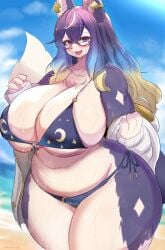 big_breasts breasts female hekate_(tokyo_afterschool_summoners) kakuteki11029 thick_thighs tokyo_afterschool_summoners wide_hips