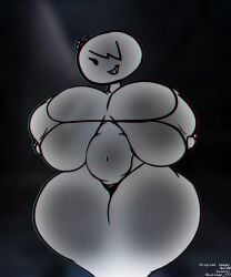 1girls ber00 big_breasts bikini breasts_bigger_than_head carrie_krueger cartoon_network female female_only ghost ghost_girl holding_breast holding_own_breast huge_breasts mostly_nude skullman777 solo the_amazing_world_of_gumball what