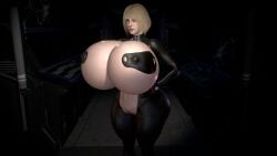 3d abs ashley_graham ashley_graham_(ella_freya) ass belly big_ass big_breasts blonde_hair boobafuta breasts_bigger_than_head breasts_implants fake_breasts female fit fit_female gigantic_breasts huge_ass huge_breasts human laboratory massive_breasts resident_evil resident_evil_4 resident_evil_4_remake short_hair solo suit thick_thighs veins veiny_breasts virtamate wide_hips