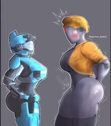 2girls animated armor ass atomic_heart blush breasts catherine-b320 crossover english_voice_acting female female_robot female_spartan_(halo) gold_jacket gynoid halo_(series) halo_reach helmet hips huge_ass kat-b320 large_ass large_breasts left_(atomic_heart) mechanical_arm mp4 prosthetic_arm robot_girl simple_background sound spartan_(halo) spartan_iii_(halo) spartandoodles the_twins_(atomic_heart) thick_ass thick_thighs thighs video voice_acted