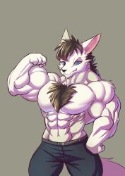 abs canine d.angelo male male_only muscles muscular muscular_anthro muscular_male pecs